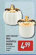 ALDI HOME CREATION Vela aromática otoñal oferta