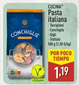 ALDI CUCINA Pasta italiana oferta