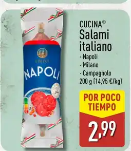 ALDI CUCINA Salami italiano oferta
