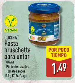 ALDI CUCINA Pasta bruschetta para untar oferta