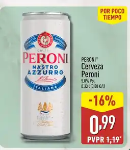 ALDI PERONI Cerveza Peroni oferta