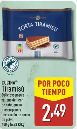 ALDI CUCINA Tiramisú oferta
