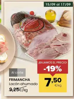 Autoservicios Familia FRIMANCHA Lacón ahumado oferta