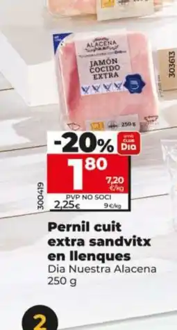 Dia Pernil cuit extra sandvitx en llenques oferta
