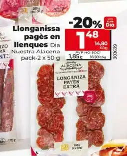 Dia Llonganissa pagès en llenques oferta