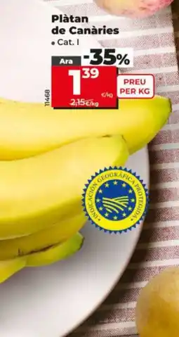 Dia Plàtan de Canàries oferta