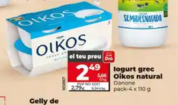 Dia Iogurt grec Oikos natural oferta