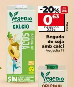 Dia Beguda de soja amb calci oferta