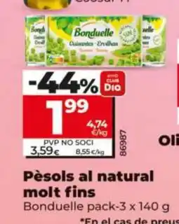 Dia Pèsols al natural molt fins oferta