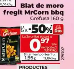 Dia Blat de moro fregit MrCorn bbq oferta