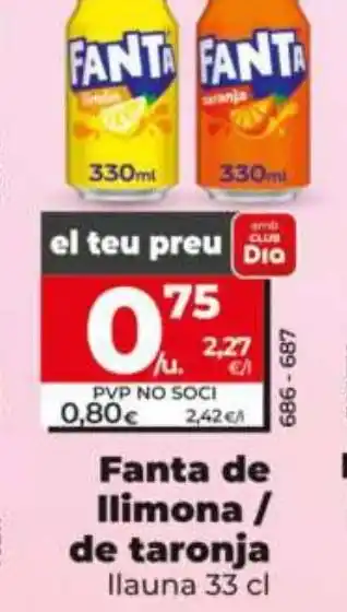 Dia FANTA de llimona de taronja oferta