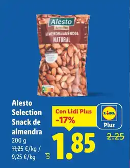 Lidl ALESTO Selection Snack de almendra oferta