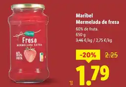 Lidl MARIBEL Mermelada de fresa oferta