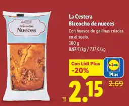 Lidl LA CESTERA Bizcocho de nueces oferta