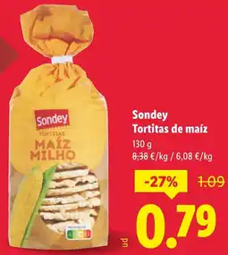 Lidl SONDEY Tortitas de maíz oferta