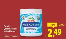 Lidl FORMIL Quitamanchas polvo blanco oferta