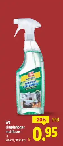 Lidl W5 Limpiahogar multiusos oferta