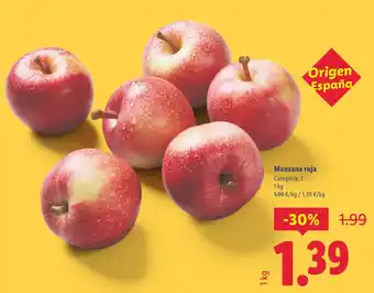Lidl Manzana roja oferta