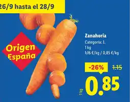 Lidl Zanahoria oferta