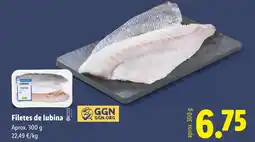 Lidl Filetes de lubina oferta