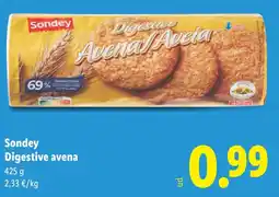 Lidl SODNEY Digestive avena oferta