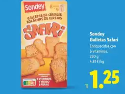 Lidl SODNEY Galletas Safari oferta