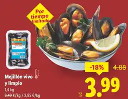 Lidl Mejillón vivo! y limpio oferta