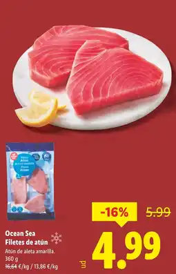 Lidl Ocean Sea Filetes de atún oferta