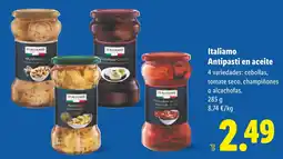 Lidl ITALIAMO Antipasti en aceite oferta