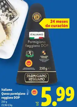 Lidl ITALIAMO Queso parmigiano reggiano DOP oferta