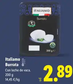 Lidl ITALIAMO Burrata oferta