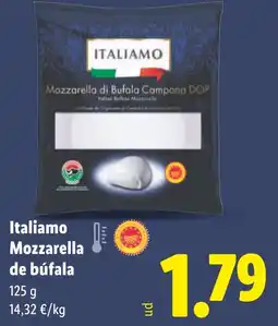Lidl ITALIAMO Mozzarella de búfala oferta