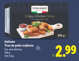 Lidl ITALIAMO Tiras de pollo crujiente oferta