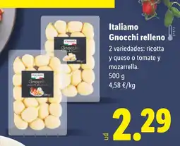 Lidl ITALIAMO Gnocchi relleno oferta