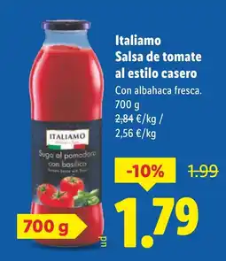 Lidl ITALIAMO Salsa de tomate al estilo casero oferta
