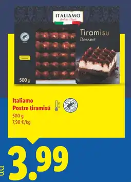 Lidl ITALIAMO Postre tiramisú oferta