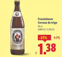 Lidl Franziskaner Cerveza de trigo oferta