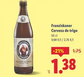 Lidl Franziskaner Cerveza de trigo oferta
