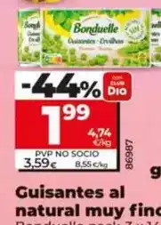 Dia Bonduelle - guisantes al natural muy finos oferta