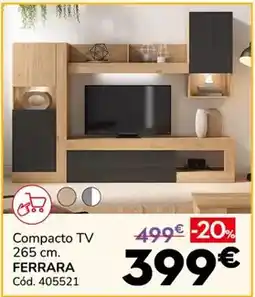 Conforama Ferrara - compacto tv 265 cm oferta