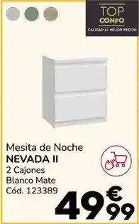Conforama Nevada ii - mesita de noche oferta