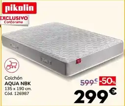 Conforama Pikolin - colchón aqua nbk oferta