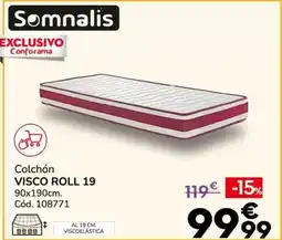 Conforama Somnalis - visco roll 19 oferta