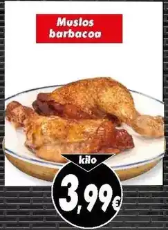 Supermercados Piedra Muslos barbacoa oferta