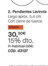 Yanbal Pendientes lavinnia oferta