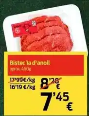bonÀrea Bistec 1a d'anoll oferta