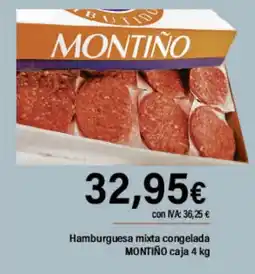 Cash Ifa MONTIÑO Hamburguesa mixta congelada caja oferta