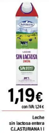Cash Ifa C.LASTURIANA Leche sin lactosa entera oferta