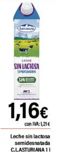 Cash Ifa C.LASTURIANA Leche sin lactosa semidesnatada oferta