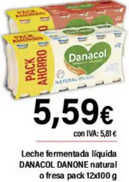 Cash Ifa DANONE Danacol leche fermentada líquida natural o fresa oferta